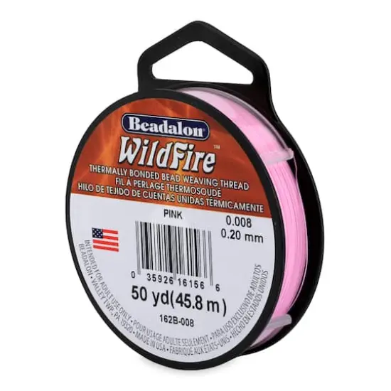 Beadalon&reg; WildFire&trade; Bead Weaving Thread, 008" Pink {1}