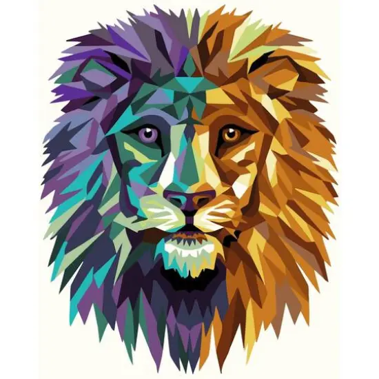 Crafting Spark Painting By Numbers Kit Celebration Poly Lion {1}