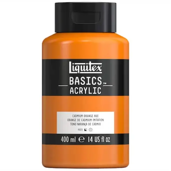 Liquitex&reg; BASICS&trade; 13.5oz. Acrylic Paint 720 Cadmium Orange Hue {1}