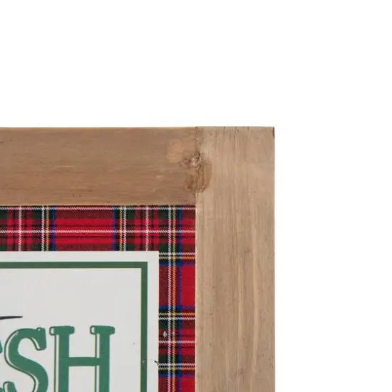 Glitzhome&reg; 24" Wooden Christmas Trees Porch Sign {7}