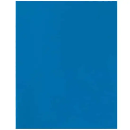 JAM Paper Laminated 2-Pocket Glossy Folders, 50ct. Blue {7}