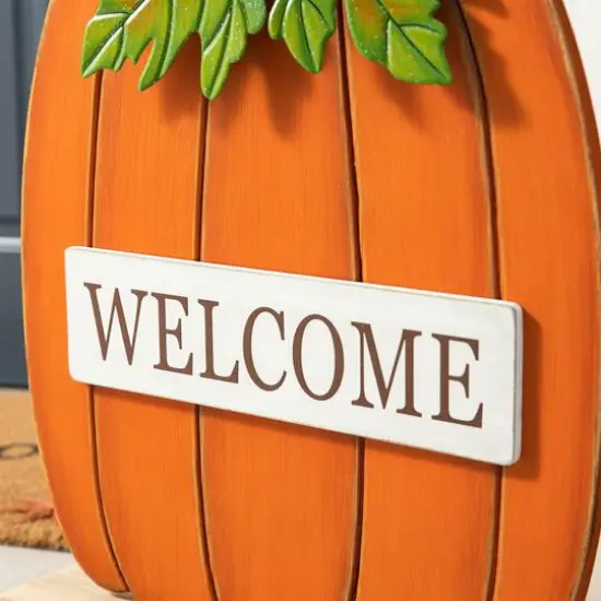 Glitzhome&reg; 27" Fall "WELCOME" Pumpkin Porch D&eacute;cor {5}