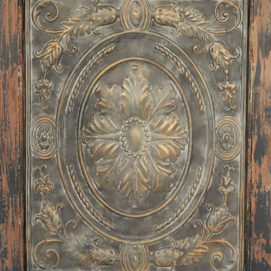 72" Brown Wood Rustic Ornamental Wall Decor {4}