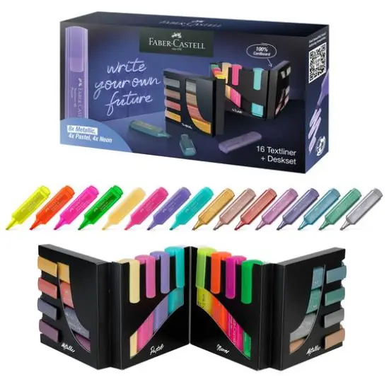 Faber-Castell&reg; Textliner 16 Color Desk Set {1}