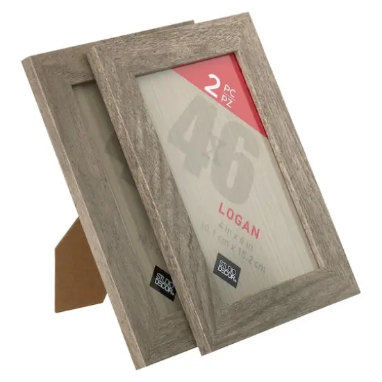 2 Pack Logan Tabletop Frames by Studio D&eacute;cor&reg; Gray {4}