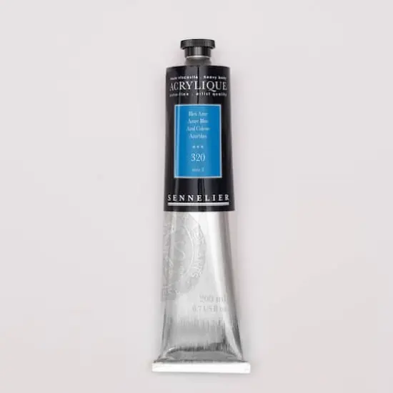Sennelier Extra Fine Artists' Acrylic Paint, 200mL 320 Azure Blue {1}