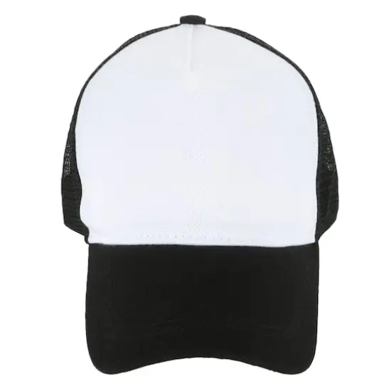 Black & White Sublimation Trucker Cap by Make Market&reg; {1}
