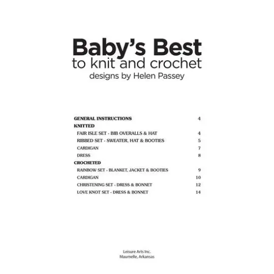 Leisure Arts&reg; Baby's Best Book {4}