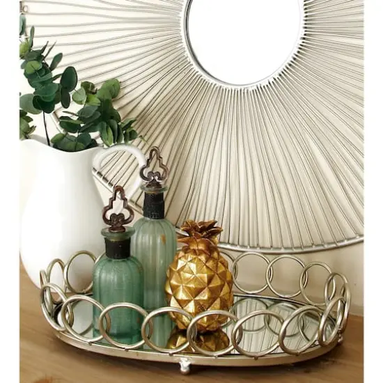 Silver Glam Tray Set {9}