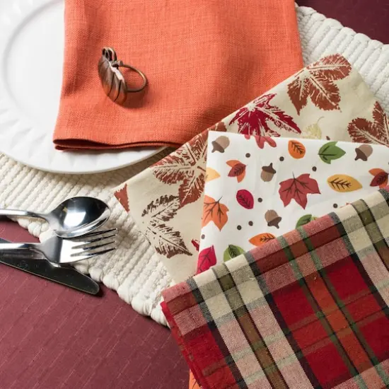 DII&reg; Falling Leaves Print Dinner Napkins, 6ct. {3}