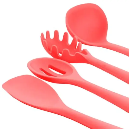MegaChef Red Silicone Cooking Utensils Set, 12ct. {5}