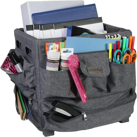 Everything Mary Heather Gray Cover Compatible with Rolling Crate {7}