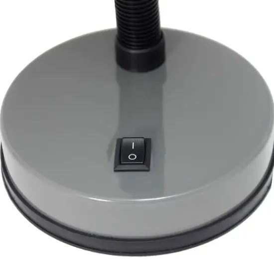 Creekwood Home Essentix 14.25" Metal Desk Lamp Gray {6}