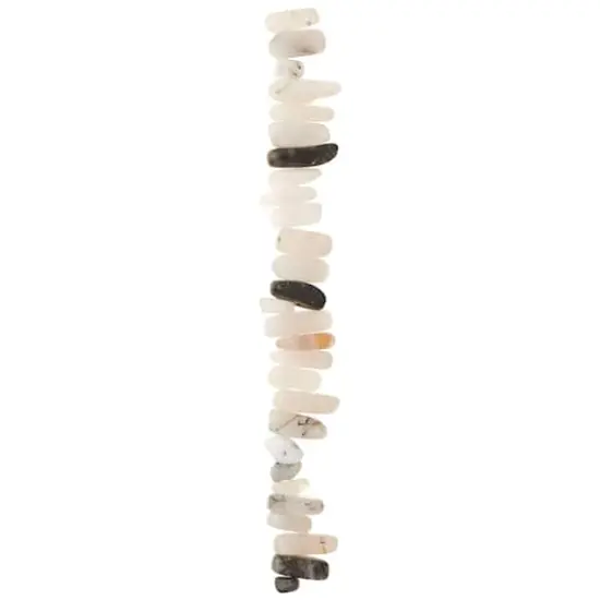 Black & White Rutilated Quartz Chip Beads by Bead Landing&trade; {4}