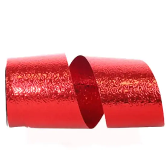 JAM Paper 2.5" x 25yd. Metallic Cracked Ice Ribbon Red {1}
