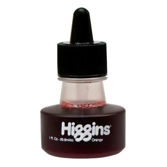 Higgins Drawing Ink, 1oz. Orange {1}
