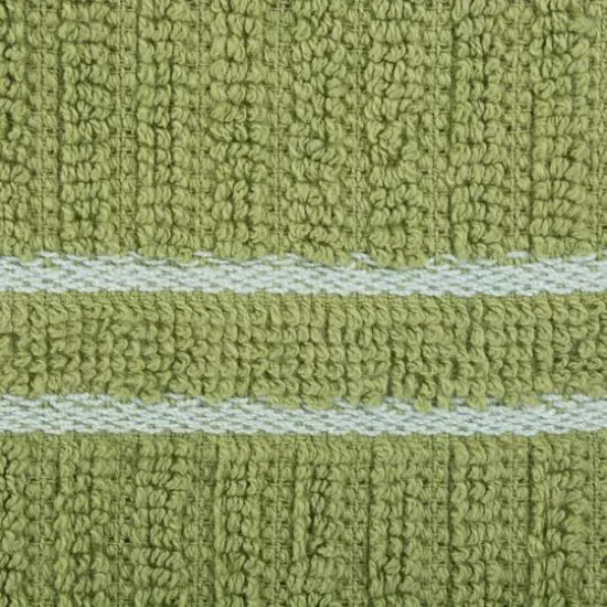 DII&reg; Green Ribbed Terry Dishtowel & Dishcloth Set {5}
