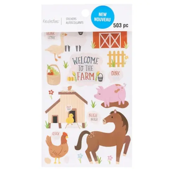 Barnyard Animals Stickers by Recollections&trade; {4}
