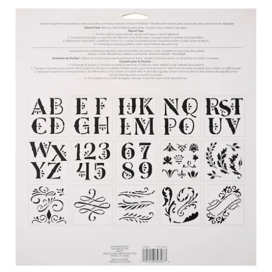 Alphabet Decorative Fonts by Craft Smart&reg;, 12" x 12" {5}