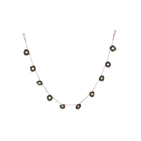 Hello Honey&reg; 6ft. Holiday Wreaths Garland {1}