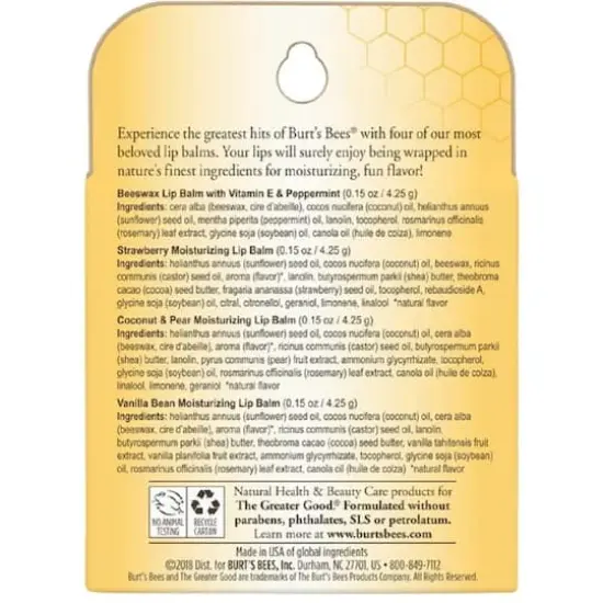 Burt's Bees&reg; Best of Burt's Lip Balm, 4ct. {3}