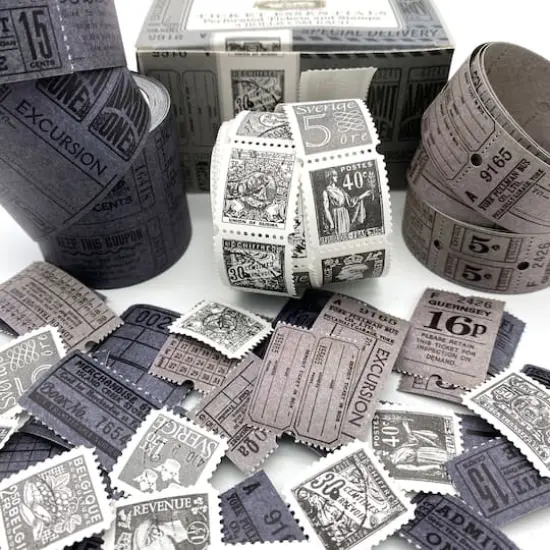 49 and Market Vintage Bits Ticket Essentials Pewter {4}