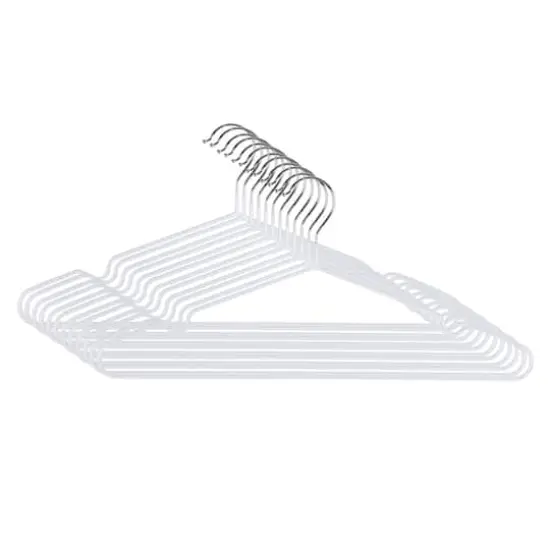 Simplify Metal Hangers, 12ct. White {3}