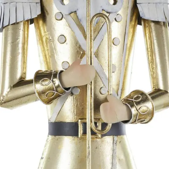 40" Gold Nutcracker Standing Metal Sculpturee {6}