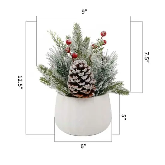 Christmas Mix In Ceramic White Sweater Pot {3}