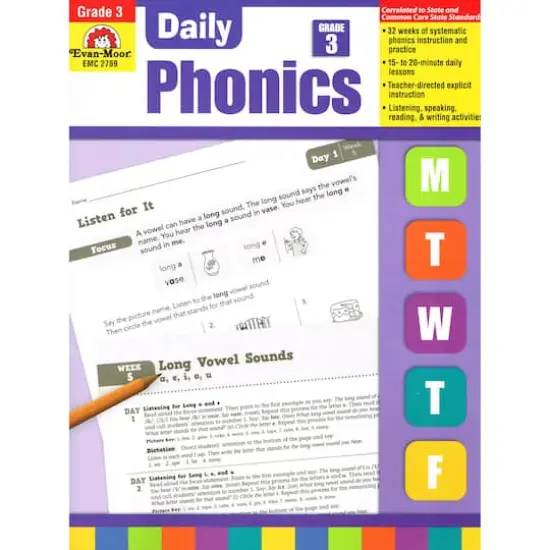 Evan-Moor&reg; Daily Phonics Practice Book, Grade 3 {1}