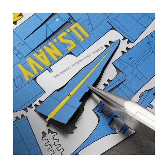 Metal Earth Premium Series ICONX 3D Metal Model Kit - Blue Angels F/A-18 Super Hornet {5}