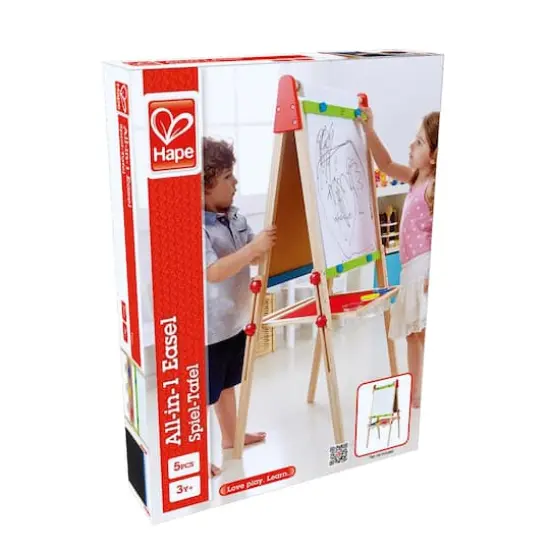 Hape All-in-One Easel Kid's Wooden Double-Sided Art Easel {3}