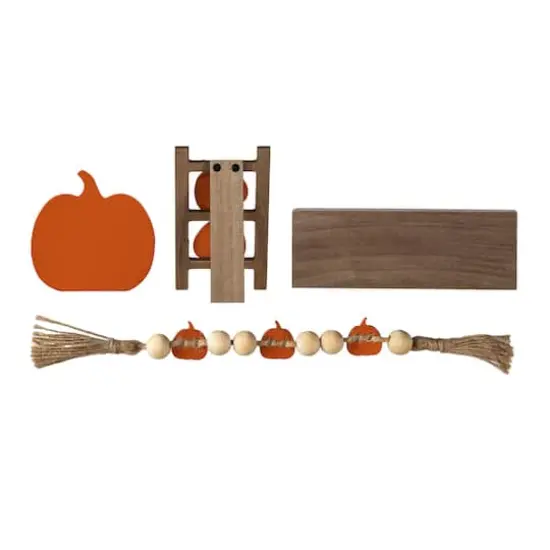 Glitzhome&reg; Fall Wood Word Signs Table D&eacute;cor Set {8}