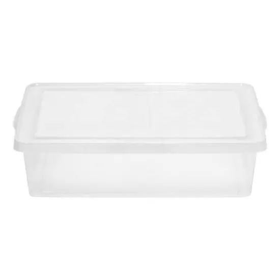 IRIS&reg; 28qt. Clear Snap Top Storage Boxes, 3ct. {3}