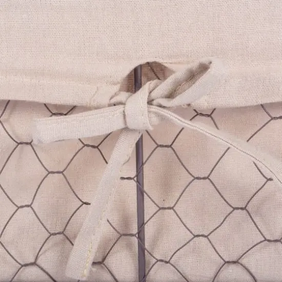 DII&reg; Natural Lining Chicken Wire Basket Set {4}