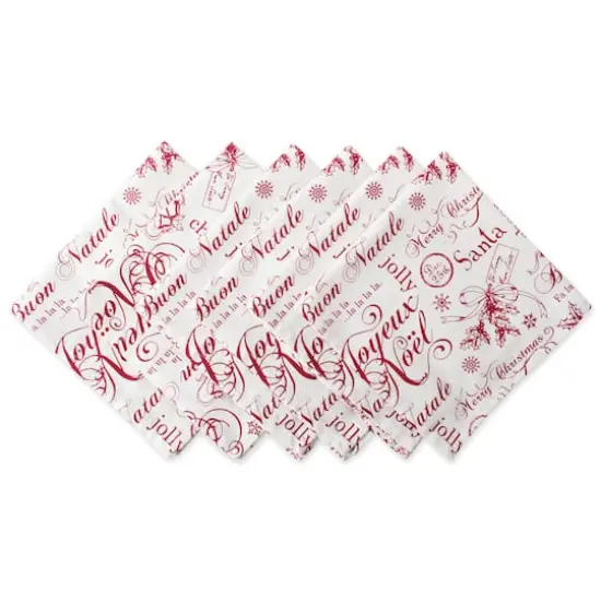 DII&reg; Vintage Christmas Print Napkins, 6ct. {1}