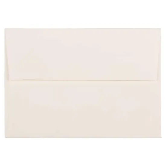 JAM Paper A1 Strathmore Invitation Envelopes, 50ct. Natural White Wove {1}
