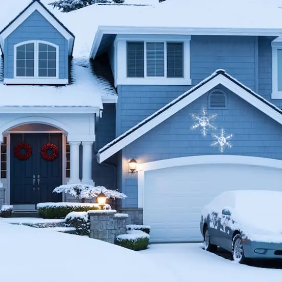 Ice Crystal Snowflake Set with 200 Cool White Micro UL LED Lights {3}