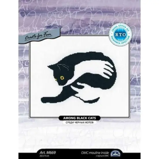RTO Among Black Cats M669 Counted Cross Stitch Kit {4}