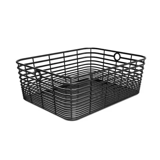 Curver&reg; Aria Medium Black Decorative Basket {9}