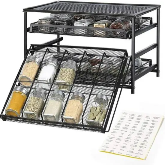 NEX&trade; 3-Tier 30-Bottle Spice Rack Organizer {6}