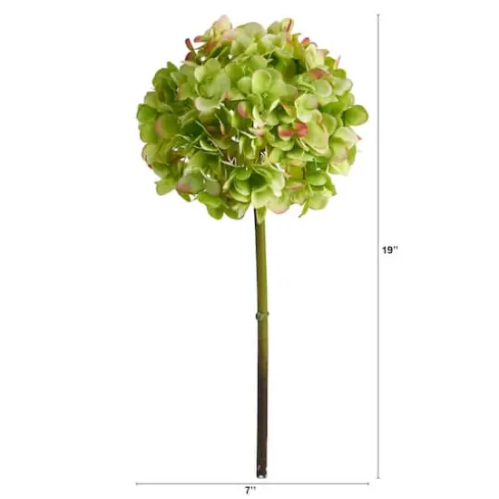 Green Hydrangea Artificial Flower Stem, 3ct. {3}