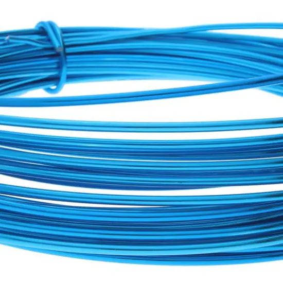 The Beadsmith&reg; 12 Gauge Colored Aluminum Wire Turquoise {6}