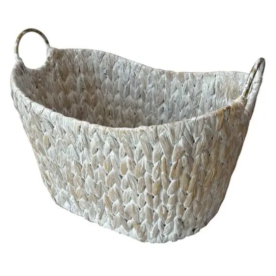 Large Whitewashed Basket with Handles by Ashland&reg; {3}