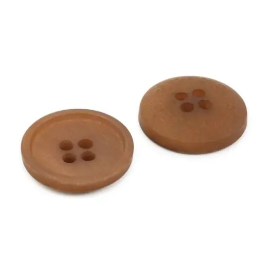 Dritz&reg; 18mm Recycled Paper Round Button, 9ct. Beige-camel {8}