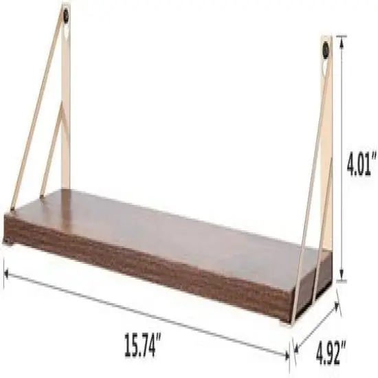 Rustic Wood Wall Shelves Set {3}