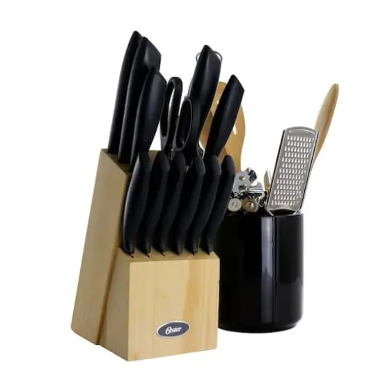 Gibson Home&reg; Westminster 23-Piece Black Carbon Stainless Steel Cutlery Set with Kitchen Tools {1}
