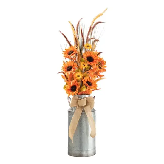 Glitzhome&reg; 39.75" Fall Sunflower Leaf Potted Tree {1}