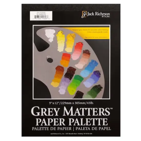 Grey Matters&trade; Disposable Palette, 9" &times; 12" {3}