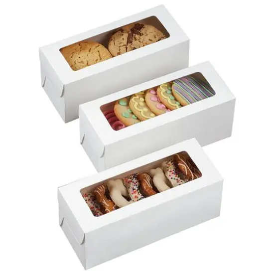 Wilton&reg; White Rectangle Windowed Treat Boxes, 3ct. {3}